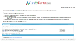 Desktop Screenshot of clickmydoctor.com