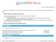 Tablet Screenshot of clickmydoctor.com